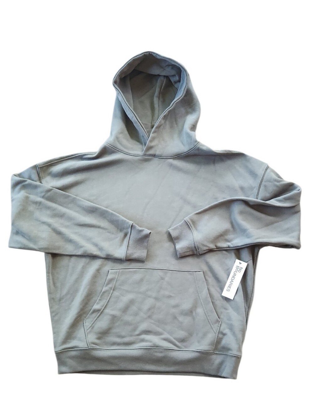 Men's NWT No Boundaries Sage Green Cotton Blend Hooded Sweatshirt Medium Hoodie